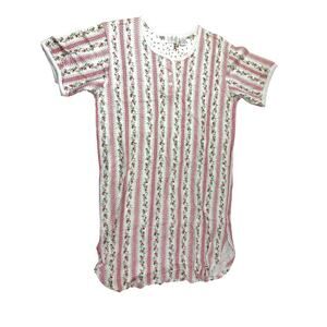 Vintage Small Nightgown 90s Floral Grannycore Cottagecore Cotton Sleepwear NWT